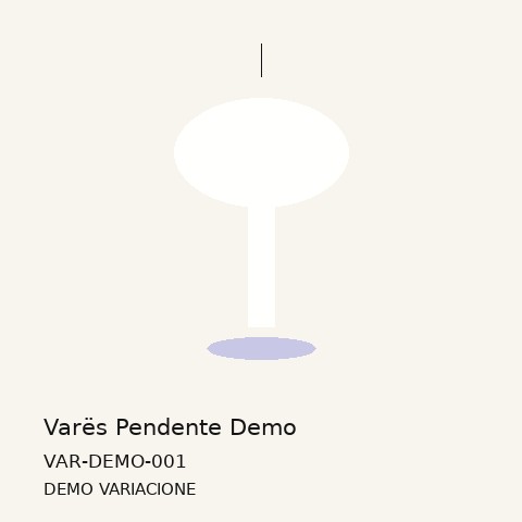 Varës Pendente Demo (me variacione)